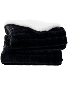 Waverly Pillows RD123 Black 50" x 60" Throw Blanket