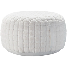 Waverly Pillows RD123 White 20" x 20" x 12" Pouf