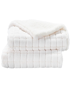 Waverly Pillows RD123 White 50" x 60" Throw Blanket