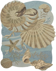 Waterside WRS01 Blue Area Rug
